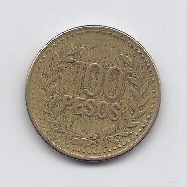 KOLUMBIJA 100 PESOS 2010 KM # 285 VF