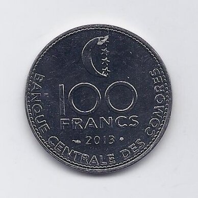 KOMORAI 100 FRANCS 2013 KM # 18b UNC