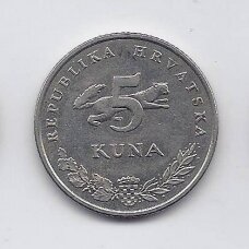 KROATIJA 5 KUNA 2000 KM # 23 VF