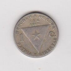 CUBA 1 CENTAVO 1958 KM # 30 VF