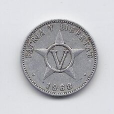 CUBA 5 CENTAVOS 1968 KM # 34 VF