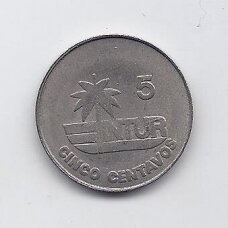 CUBA 5 CENTAVOS 1981 KM # 412.1 VF