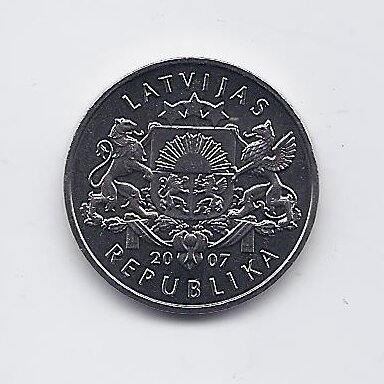 LATVIA 1 LATS 2007 KM # 85 UNC SNOWMAN 1