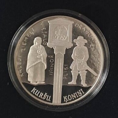 LATVIJA 5 EURO 2018 KM # 198 PROOF Kuršo karaliai 1