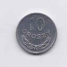 POLAND 10 GROSZY 1981 Y # AA47 UNC