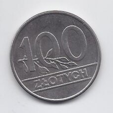 LENKIJA 100 ZLOTYCH 1990 Y # 214 AU