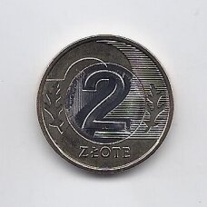 LENKIJA 2 ZLOTE 2018 Y # 283 UNC