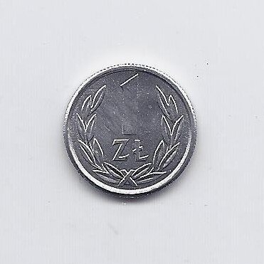 POLAND 1 ZLOTY 1989 Y # 49.3 UNC