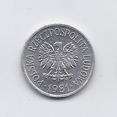 POLAND 20 GROSZY 1981 Y # 47A UNC 1