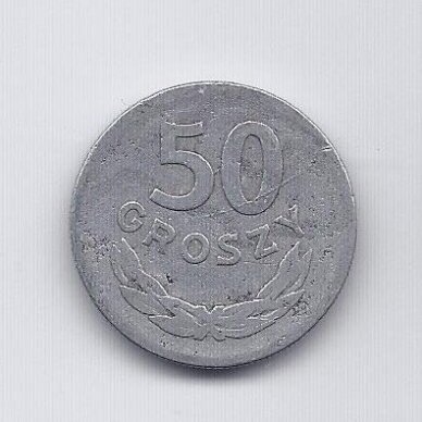 POLAND 50 GROSZY 1949 Y # 44a F