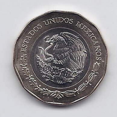 MEXICO 20 PESOS 2023 KM # new UNC Colima 1