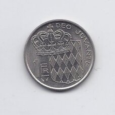 MONACO 1 FRANC 1976 KM # 140 XF