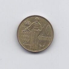 MONACO 10 CENTIMES 1978 KM # 142 XF