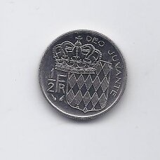 MONACO 1/2 FRANC 1989 KM # 145 AU