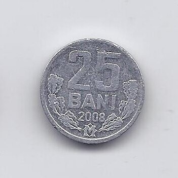 MOLDOVA 25 BANI 2008 KM # 3 VF