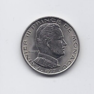 MONACO 1 FRANC 1977 KM # 140 XF 1