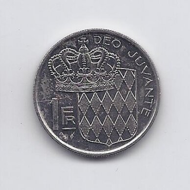 MONACO 1 FRANC 1989 KM # 140 AU