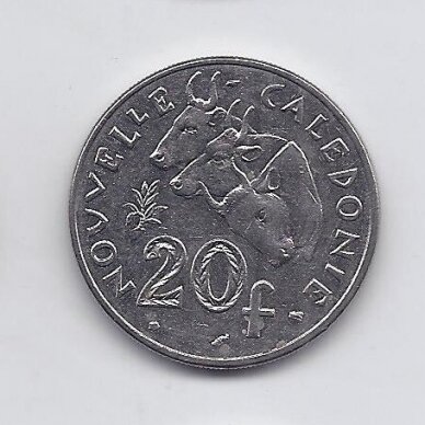 NAUJOJI KALEDONIJA 20 FRANCS 1999 KM # 12 VF