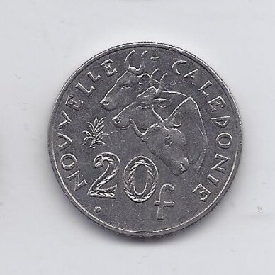 NEW CALEDONIA 20 FRANCS 2010 KM # 12a VF