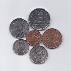 NIGERIJA 1973 - 1991 m. 6 monetų rinkinys
