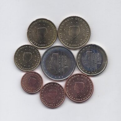 NETHERLANDS 2006 full euro coins set