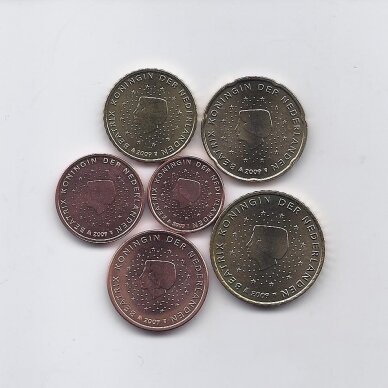 NETHERLANDS 2009 six coins set