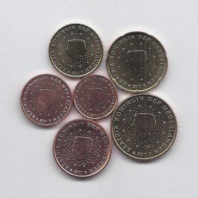 NETHERLANDS 2011 six coins set