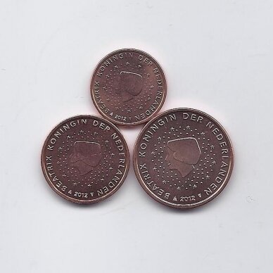 NETHERLANDS 2012 three coins set