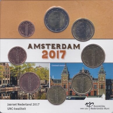 NETHERLANDS 2017 Official coins set (coincard)