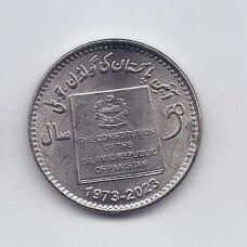 PAKISTAN 50 RUPEES 2023 KM # 89 AU Golden Jubilee of the 1973 Constitution