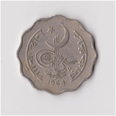 PAKISTANAS 10 PAISA 1964 KM # 27 VF 1