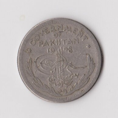 PAKISTANAS 1/2 RUPEE 1948 KM # 6 VF 1