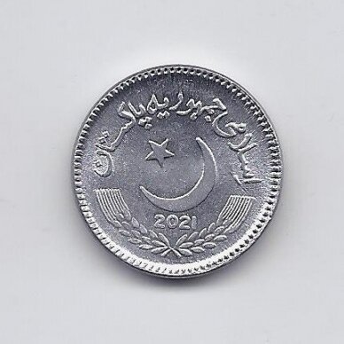 PAKISTANAS 2 RUPEES 2021 KM # 68 AU 1