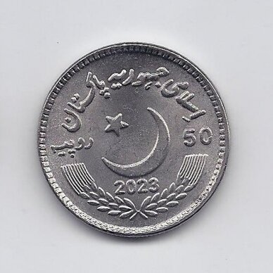 PAKISTAN 50 RUPEES 2023 KM # 89 AU Golden Jubilee of the 1973 Constitution 1