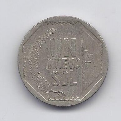 PERU 1 NUEVO SOL 2008 KM # 308.4 VF