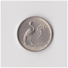 SOUTH AFRICA 5 CENTS 1968 KM # 76.2 VF C. R. Swart