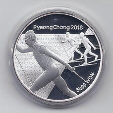 PIETŲ KORĖJA 5000 WON 2017 KM # new PROOF Žiemos Olimpiada