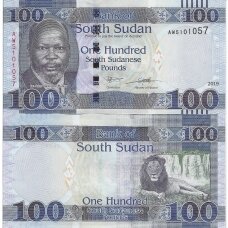 SOUTH SUDAN 100 POUNDS 2019 P # 15d AU