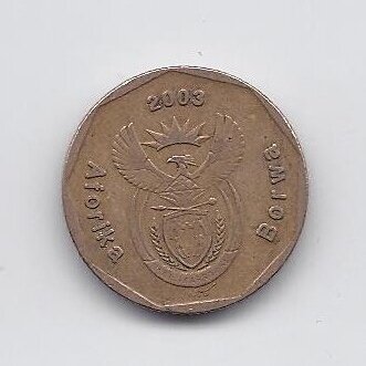 SOUTH AFRICA 20 CENTS 2003 KM # 327 VF 1