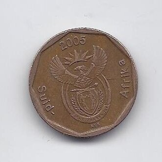 SOUTH AFRICA 20 CENTS 2005 KM # 293 VF 1