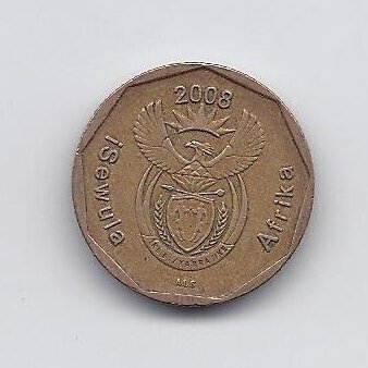 SOUTH AFRICA 20 CENTS 2008 KM # 442 VF 1