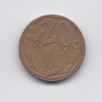 SOUTH AFRICA 20 CENTS 2003 KM # 327 VF