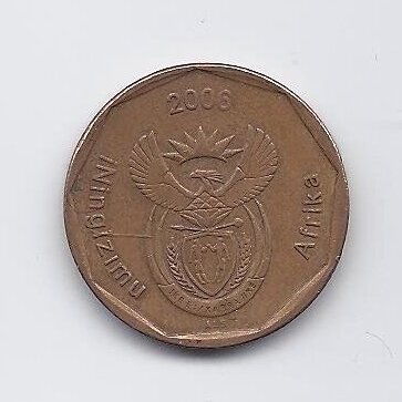 SOUTH AFRICA 50 CENTS 2006 KM # 489 VF 1