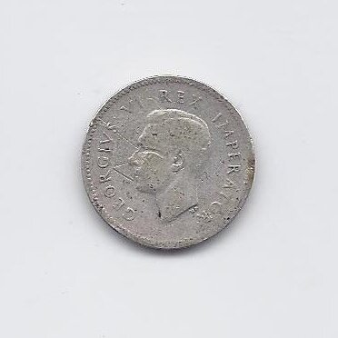 SOUTH AFRICA 3 PENCE 1943 KM # 26 F 1