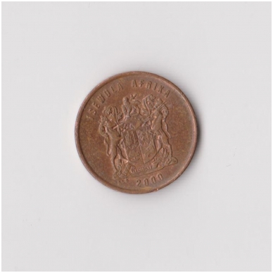 SOUTH AFRICA 1 CENT 2000 KM # 170 XF 1