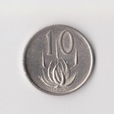 SOUTH AFRICA 10 CENTS 1971 KM # 85 VF