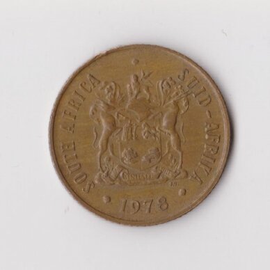 SOUTH AFRICA 2 CENTS 1978 KM # 83 VF 1