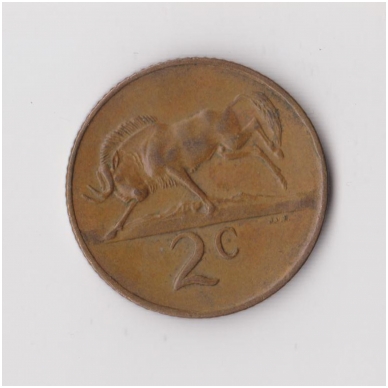 SOUTH AFRICA 2 CENTS 1983 KM # 83 VF