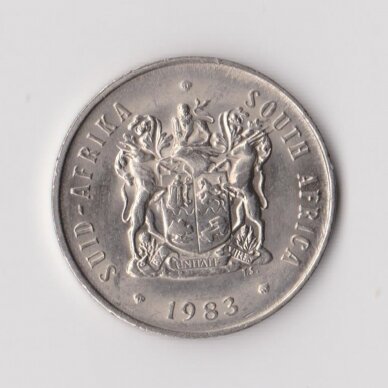 SOUTH AFRICA 20 CENTS 1983 KM # 86 XF 1