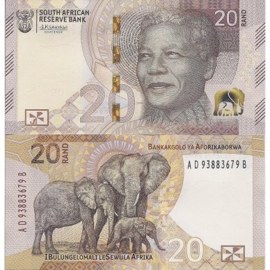 PIETŲ AFRIKA 20 RAND 2023 ND P # new UNC